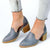 Simple Block Mid-heel Women's Pump Shoes