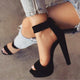 Fashion Women's Braided Platform High Heels Sandals