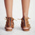 Women/Men Side Strap Back Zipper Flat Leather Sandals