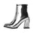 Fashion Side Zipper Smooth Casual Women's Boots