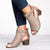 Chunky Heel Sandals Sexy Women's Peep Toe Shoes