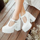 Cute High Heels Block Wedge Women's Shoes