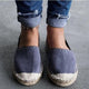 Canvas Flat Walking Shoes Summer Beach Shoes Casual Loafers
