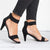 Sexy Leopard Print Kitten Heeled Women's Sandals