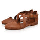 Cute Casual Women's Soft Leather Flat Sandals