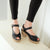 Summer Cute Hollow Peep Toe Women's Platform Block Heel Sandals