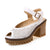 Summer Cute Hollow Peep Toe Women's Platform Block Heel Sandals