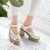 Summer Cute Hollow Peep Toe Women's Platform Block Heel Sandals