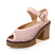 Summer Cute Hollow Peep Toe Women's Platform Block Heel Sandals