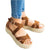 Summer Straw Comfort Women's Platform Wedges Sandals Heels