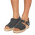 Summer Suede Leather Espadrille Buckle Platform Wedge Sandals