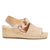 Summer Suede Leather Espadrille Buckle Platform Wedge Sandals