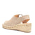 Summer Suede Leather Espadrille Buckle Platform Wedge Sandals