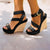 Women's Sexy Wedge Heel Buckle Sandals