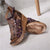 Women's Retro Brown Wedge Heel Sandals