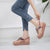 Summer Round Head Rhinestone Women Comfort Sandals