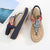 Summer Round Head Rhinestone Women Comfort Sandals